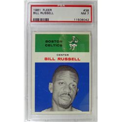 1961 Fleer Basketball #38 Bill Russell PSA NM7