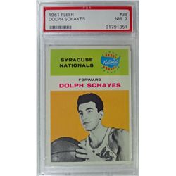 1961 Fleer Basketball #39 Dolph Schayes PSA NM7