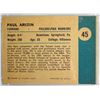 Image 2 : 1961 Fleer Basketball #45 Paul Arizin in action PSA NM7