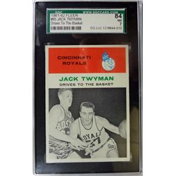 1961-62 Fleer Basketball #65 Jack Twyman in action SGC NM7