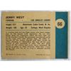 Image 2 : 1961 Fleer Basketball #66 Jerry West in action PSA NM7