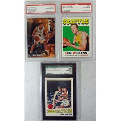 3 Card Graded Basketball Lot