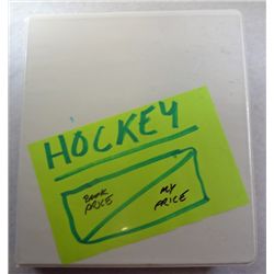 Stuffed Hockey Binder Full of Singles & Inserts