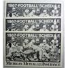 Image 1 : Group of 3 Pristine 1967 College & Pro Football Schedule