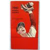 Image 1 : 1961 Baseball Schedule.  Very Clean.