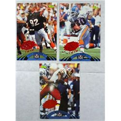 3 NFL Experience/Classic Cards "Red Seal" Each Card is 1 of 150