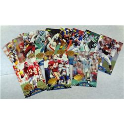 12 Experience/Classic Football Cards   Gold Seal Each  Card is 1 of 799