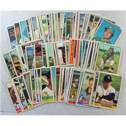 100 - 1976 TOPPS BASEBALL CARDS  -  MOSTLY ALL DIFFERENT   NICE EM to EX