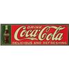 Image 1 : 1926 Coca-Cola Embossed Tin Advertising Sign