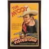 Image 1 : John Wayne Tim McCoy "Two Fisted Law" Movie Poster