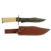 Image 1 : Custom Damascus Bowie Knife