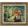 Image 1 : Dan Muller "Bunkhouse Fables" Oil On Canvas