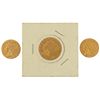 Image 1 : One $5 & Two $2-1/2 Indian Head Gold Coins