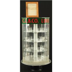 Creek Chub Fishing Lures Revolving Display Case