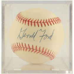 Gerald Ford Autographed Baseball