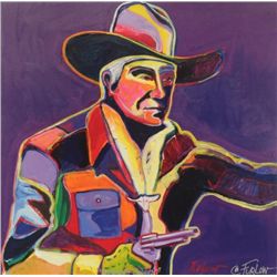 Hopalong Cassidy Unique Giclee By Malcolm Furlow