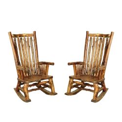 Pair of Adirondack Rocking Chairs