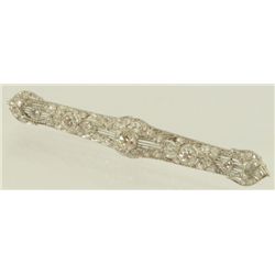 Platinum Antique Diamond Brooch
