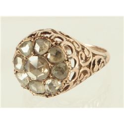 10k YG Antique Victorian Diamond Ring