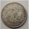 Image 2 : 1839 SEATED QUARTER NO DRAPERY AU-58 SO CLOSE TO BU