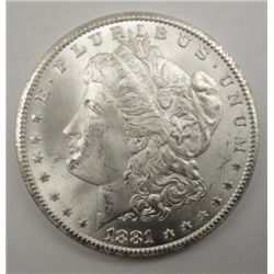 1881-CC MORGAN DOLLAR GEM FROST BU MS-65