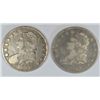 Image 1 : BUST HALVES: 1827 VF, & 1836 VF