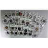 Image 1 : BOX OF FOREIGN COINS ALL IN INDIVIDUAL FLIPS