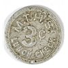 Image 2 : M.T.H.S MANUAL TRAINING HIGH SCHOOL, INDIANAPOLIS, IN THREE CENT TOKEN R-9