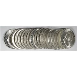 1952-S FRANKLIN HALF DOLLAR ROLL INCREDIBLE ORIGINAL GEM BU 20 COINS