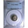 Image 1 : 1907 BARBER DIME PCGS MS64