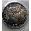 Image 2 : 1907 BARBER DIME PCGS MS64