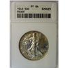 Image 1 : 1940 WALKING LIBERTY HALF DOLLAR ANACS PROOF 64 LOOKS MUCH BETTER THAN 64