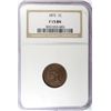 Image 1 : 1872 INDIAN ONE CENT NGC F-VF15 NICE