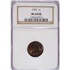 Image 1 : 1905 INDIAN ONE CENT NGC MS65RB, SUPER!