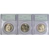 Image 1 : 1936 BOONE HALF DOLLAR PDS SET PCGS MS65 OLD RATTLER HOLDER