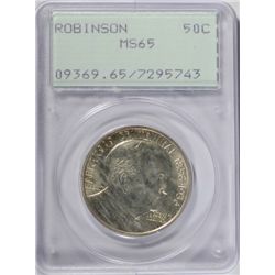 1936 ROBINSON HALF DOLLAR PCGS MS65 OLD RATTLER HOLDER