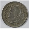 1881 THREE CENT NICKEL F