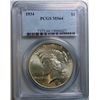 Image 1 : 1934 PEACE DOLLAR PCGS MS-64