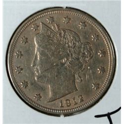 1912 LIBERTY NICKEL XF+
