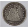 Image 1 : 1877 SEATED QUARTER VG