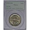 Image 1 : 1936 OREGON HALF DOLLAR PCGS MS64 OLD RATTLER HOLDER