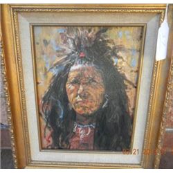 Chinese copy of Howard Terpnings painting "Blood Man"