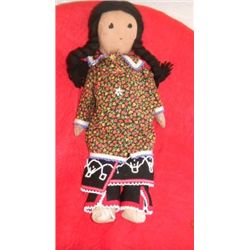 Canadian  Beaded Indian Doll
