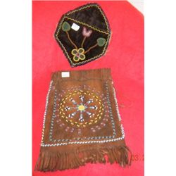 Two Beaded Bags - Woodland