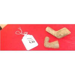 Two Prehistoric Missouri  Pipes