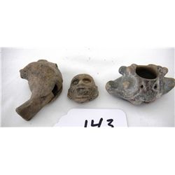 Three Ceramic Pre-Columbian Pieces