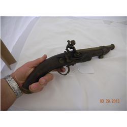 Brass Barrel Flint Lock Pistol