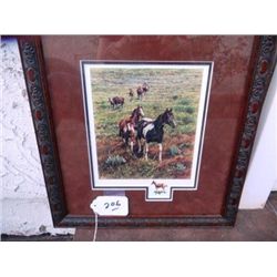 Framed Horse Print