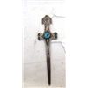 Image 1 : Navajo Sterling Silver Letter opener & Spider Web Turquoise Stick Pin