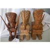 Image 1 : Three Carvings of Tikies from Cook Island